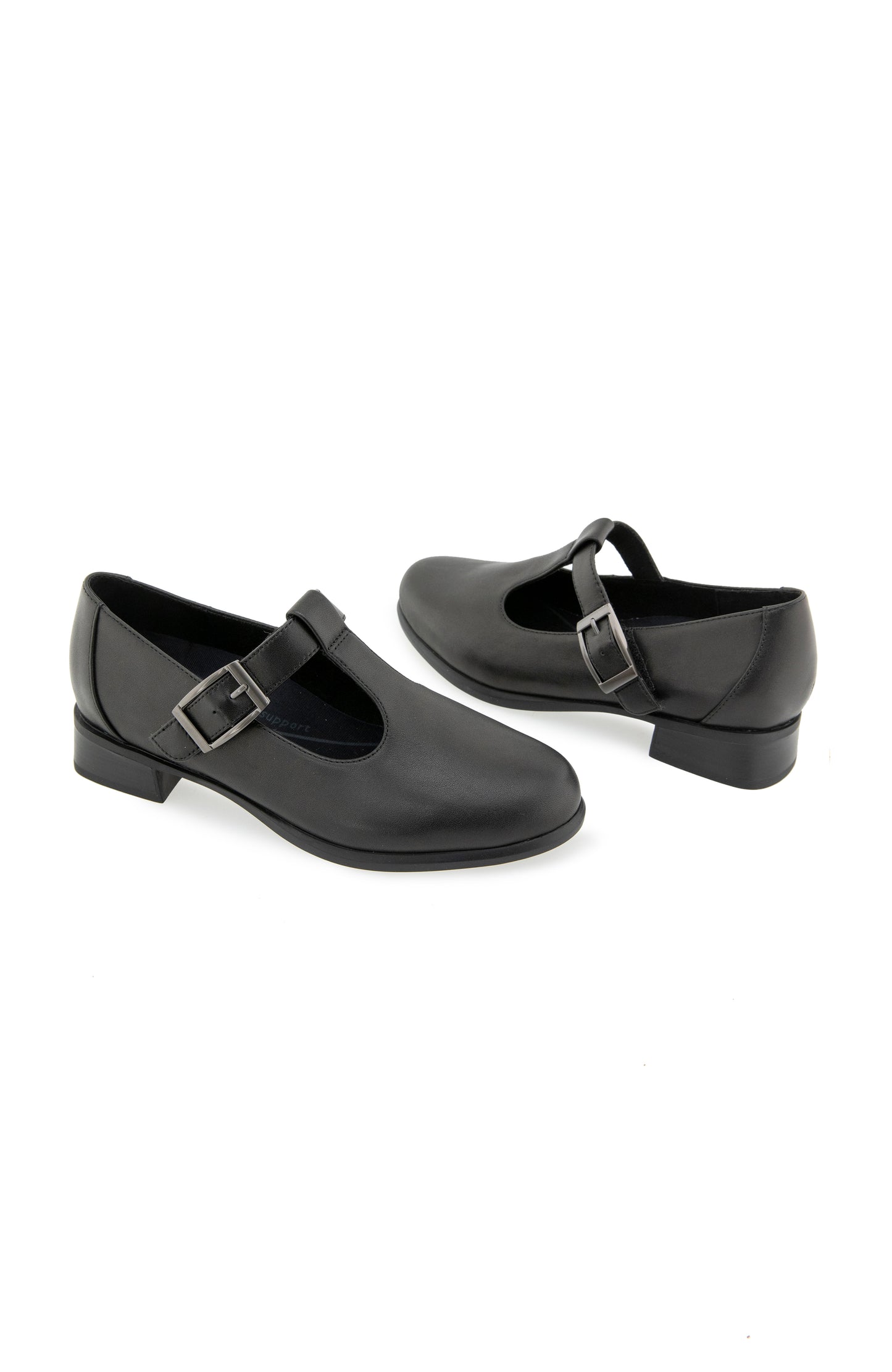 Carmen T Strap - Black Leather