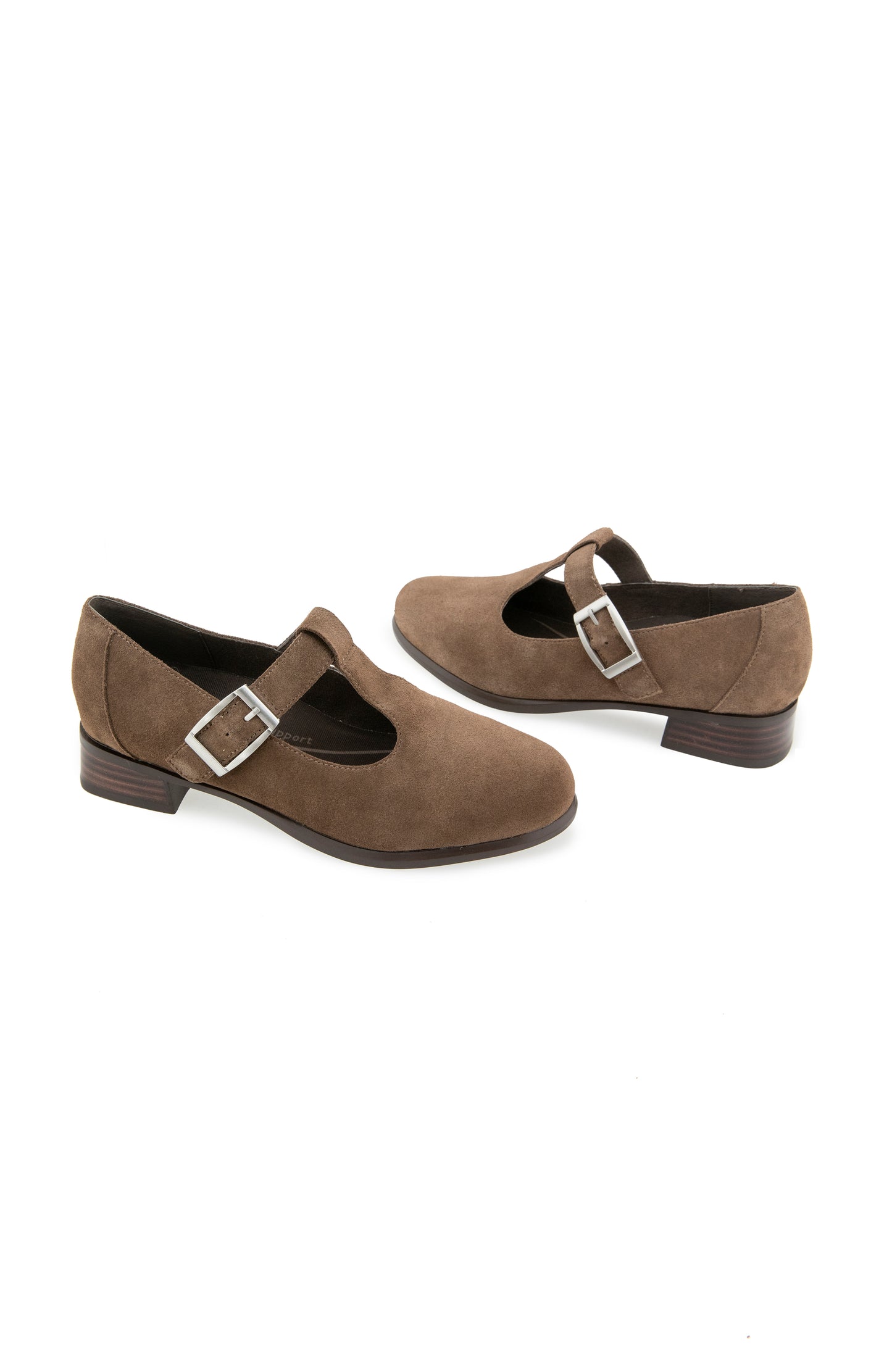 Carmen T Strap - Taupe Suede