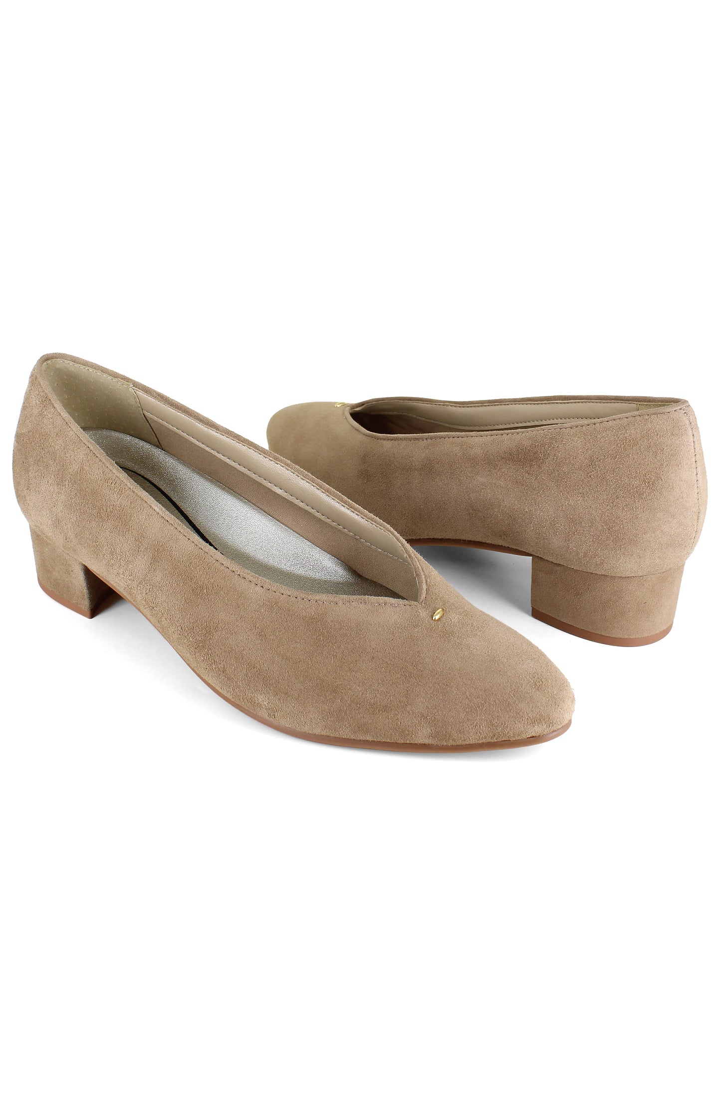 Hannah Pump - Tan Suede