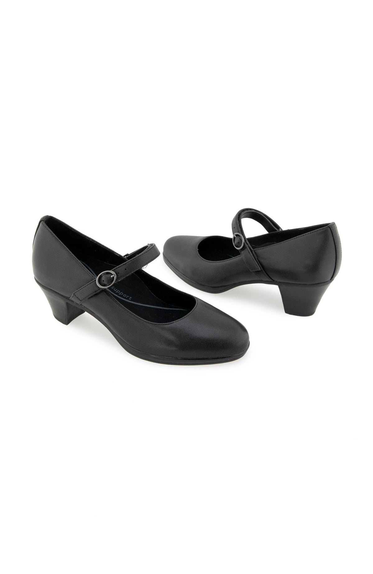 Rita Pump - Black Leather