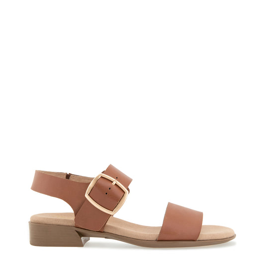 Cleo Sandal - Saddle