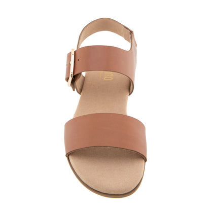 Cleo Sandal - Saddle