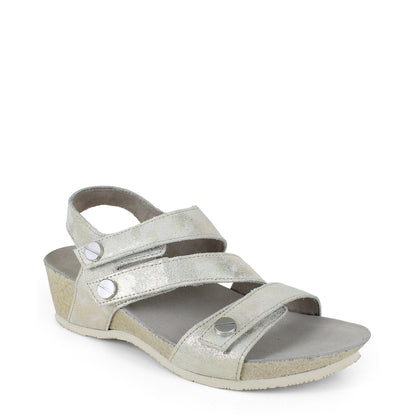 Del Mar Sandal - Cream Metallic