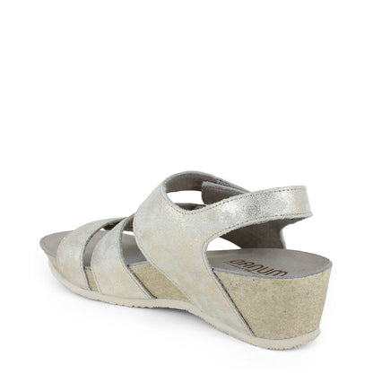 Del Mar Sandal - Cream Metallic