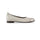 Mila flat in cream leather - Side View