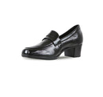 ELLIS Patent leather in black Penny Loafer Pump - inside view