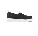 Lennox reptile print nubuck in black casual sport look with twin-gore - SIDE VIEW