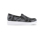 Lennox snake print suede in black casual sport look with twin-gore - side  view