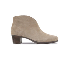 Shelly Almond Suede Bootie - Side View