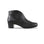 Shelly Black Leather Bootie - Side View