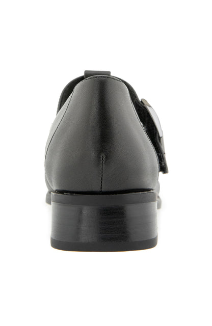 Carmen T Strap - Black Leather