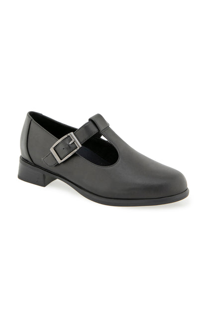 Carmen T Strap - Black Leather