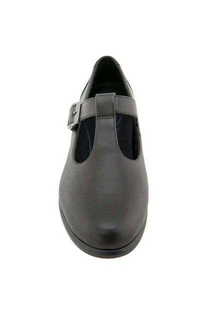 Carmen T Strap - Black Leather