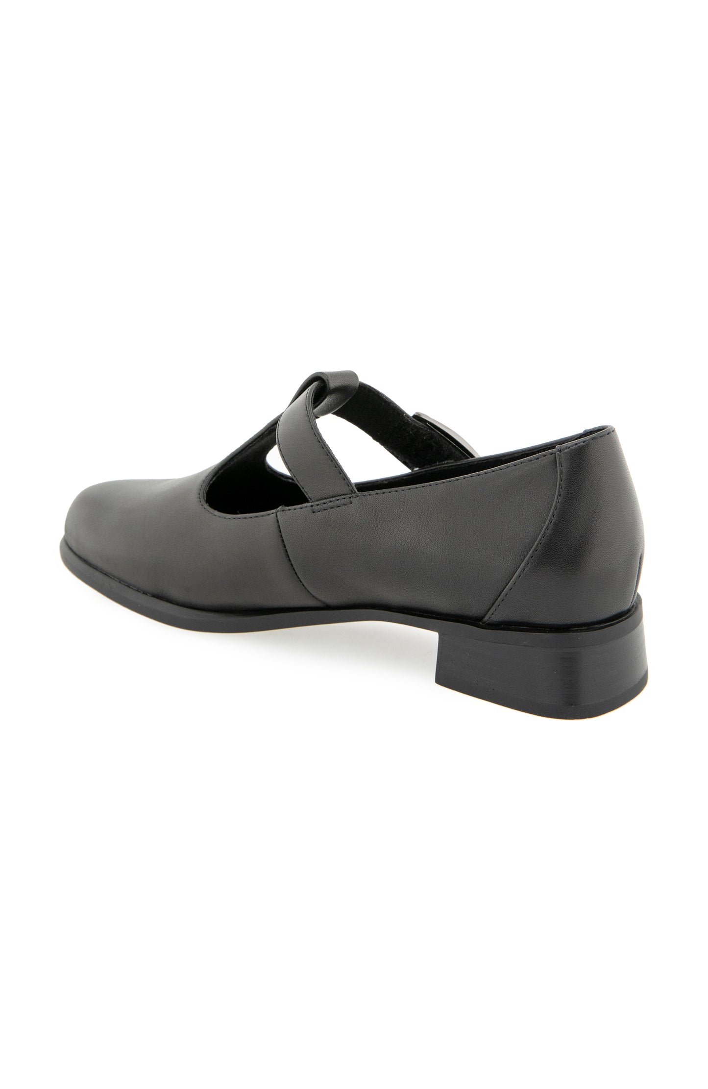 Carmen T Strap - Black Leather