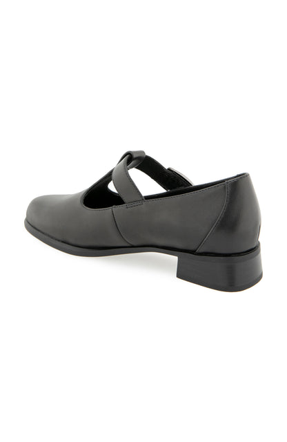 Carmen T Strap - Black Leather