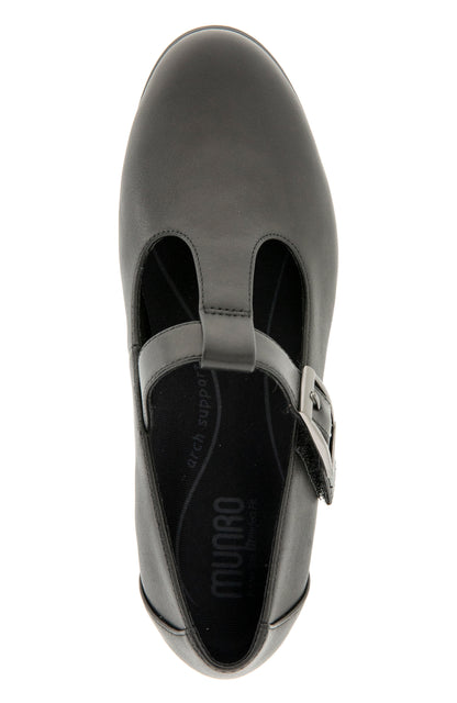 Carmen T Strap - Black Leather