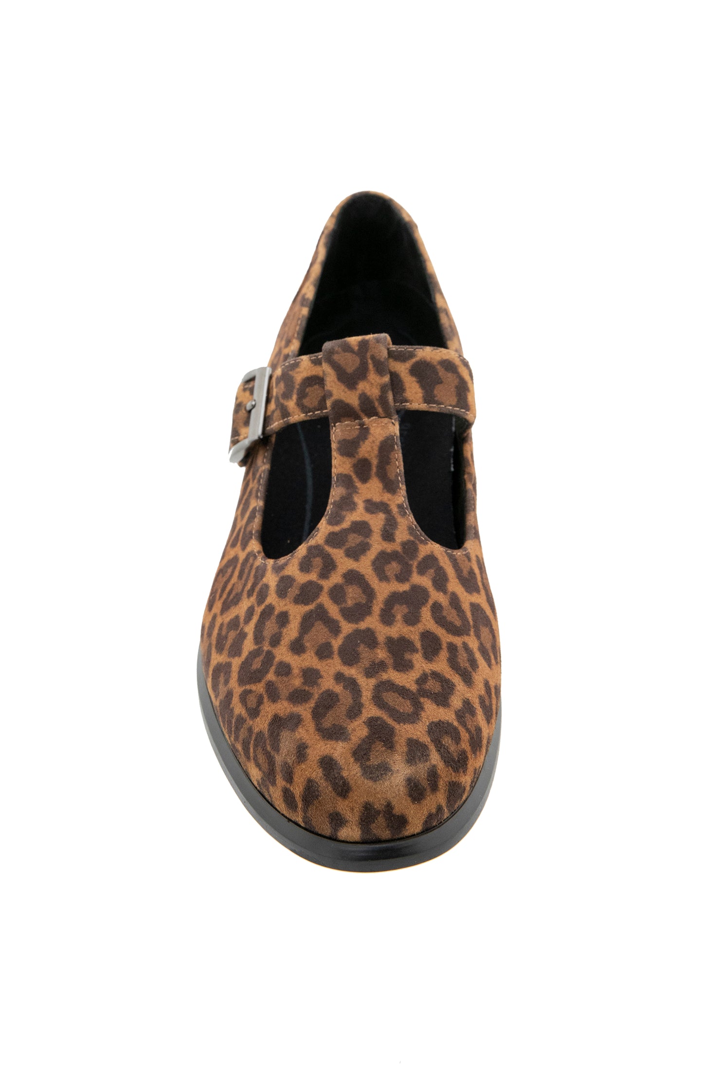 Carmen T Strap - Leopard Suede