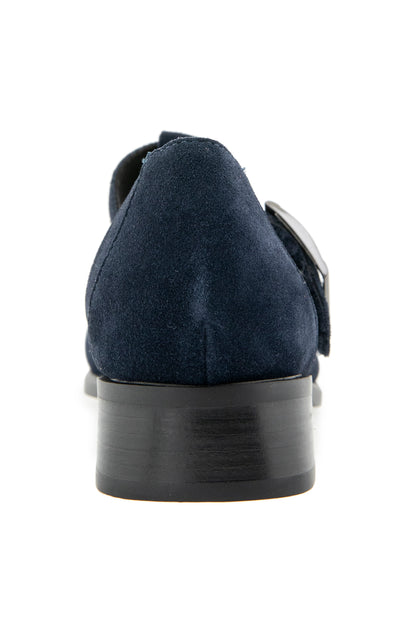 Carmen T Strap - Navy Suede