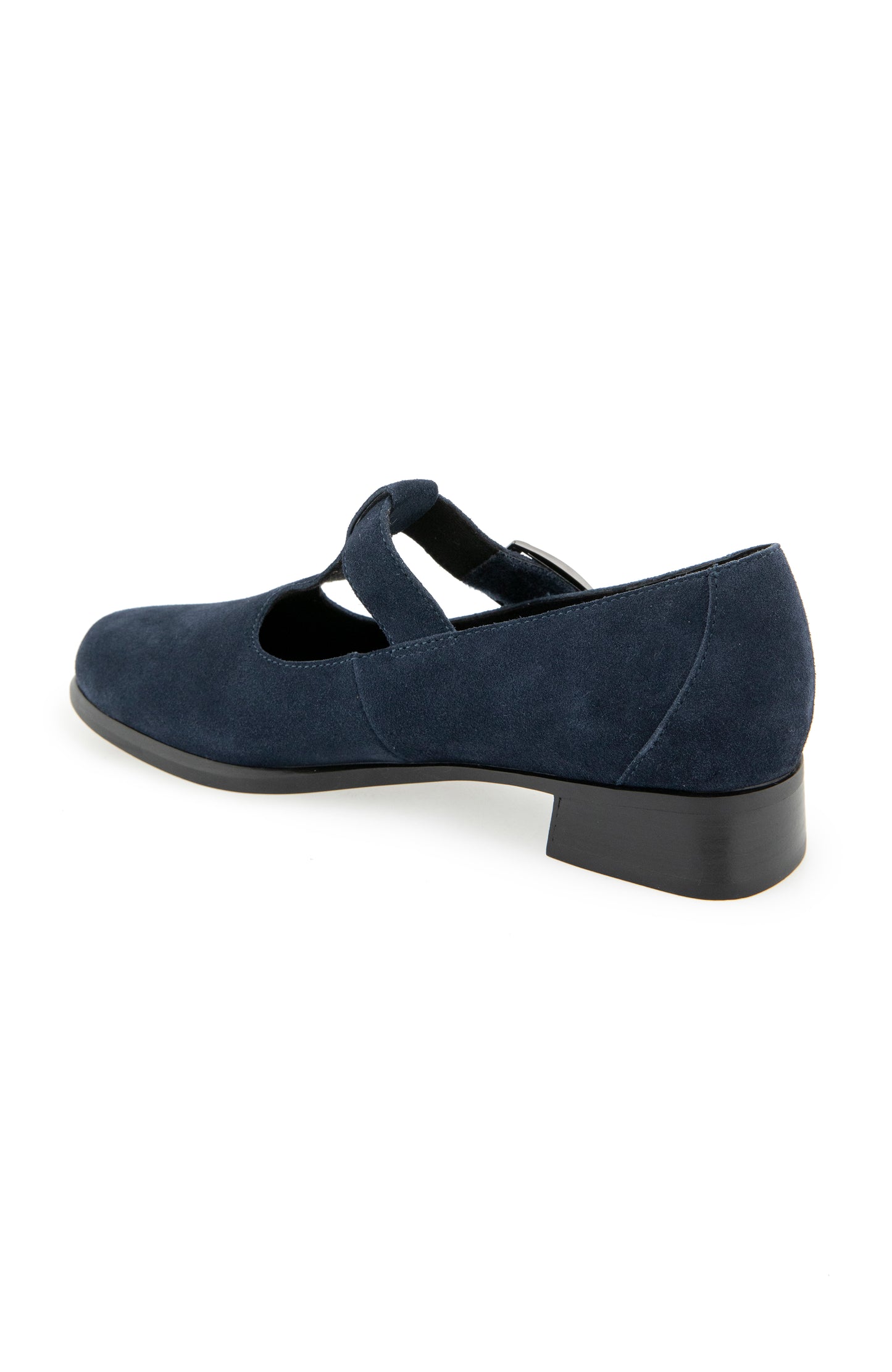 Carmen T Strap - Navy Suede