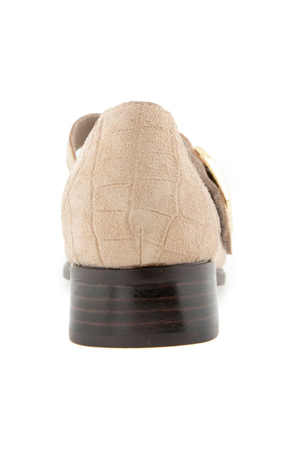 Carmen T Strap - Tan Suede
