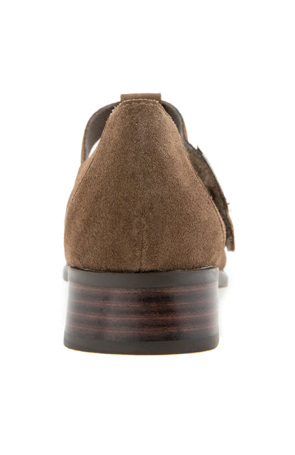 Carmen T Strap - Taupe Suede