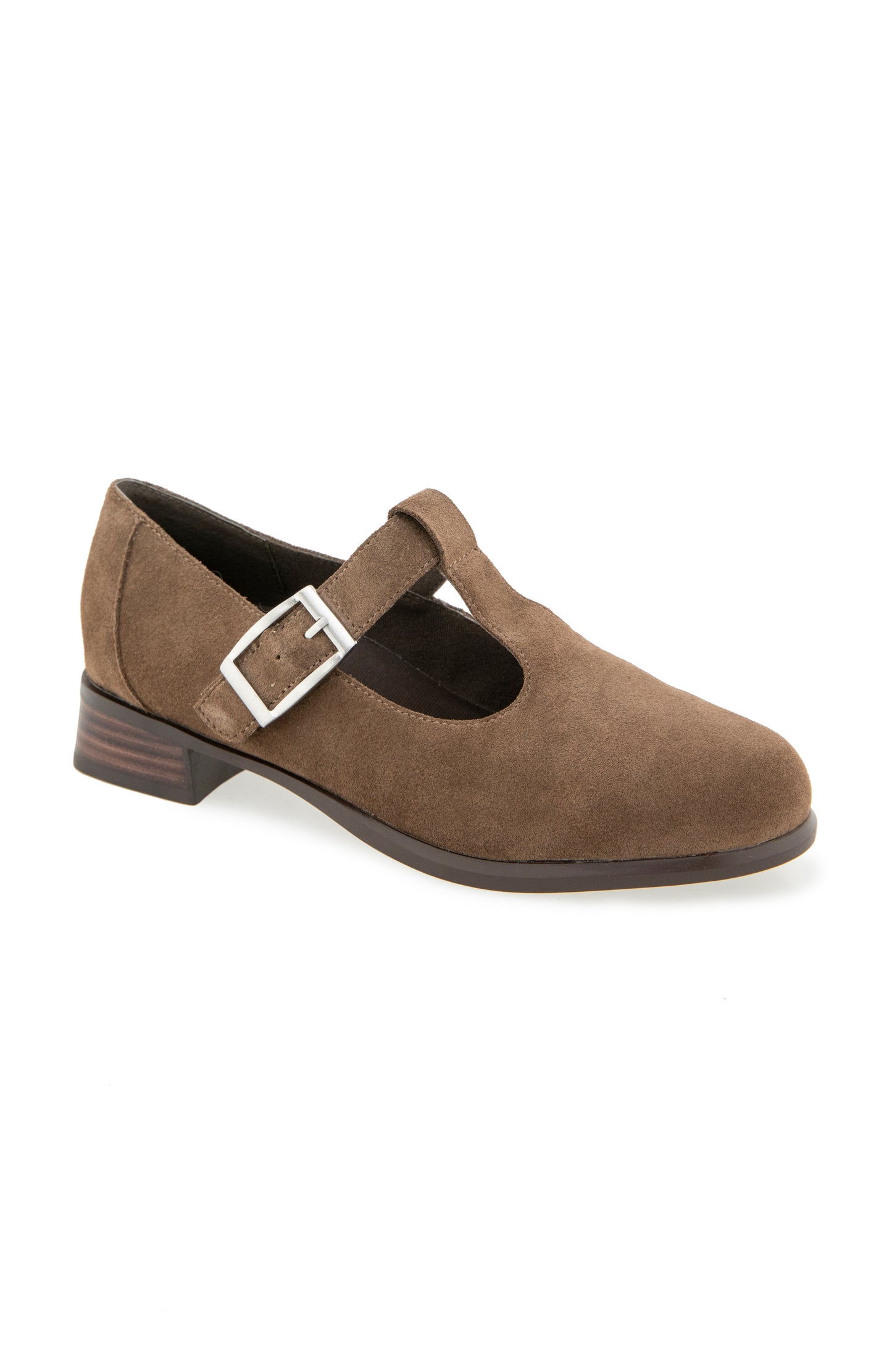Carmen T Strap - Taupe Suede