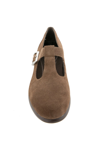 Carmen T Strap - Taupe Suede