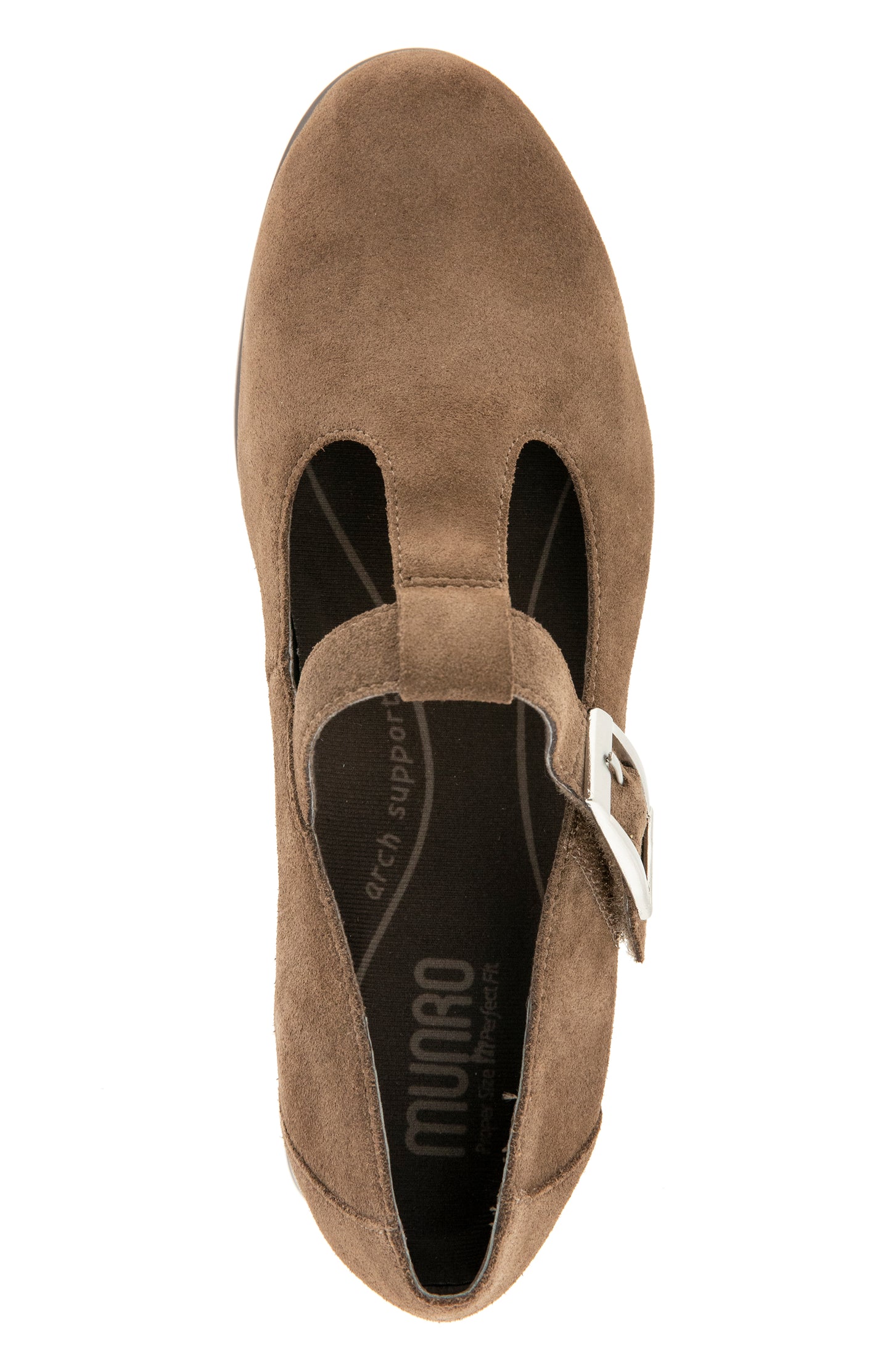 Carmen T Strap - Taupe Suede