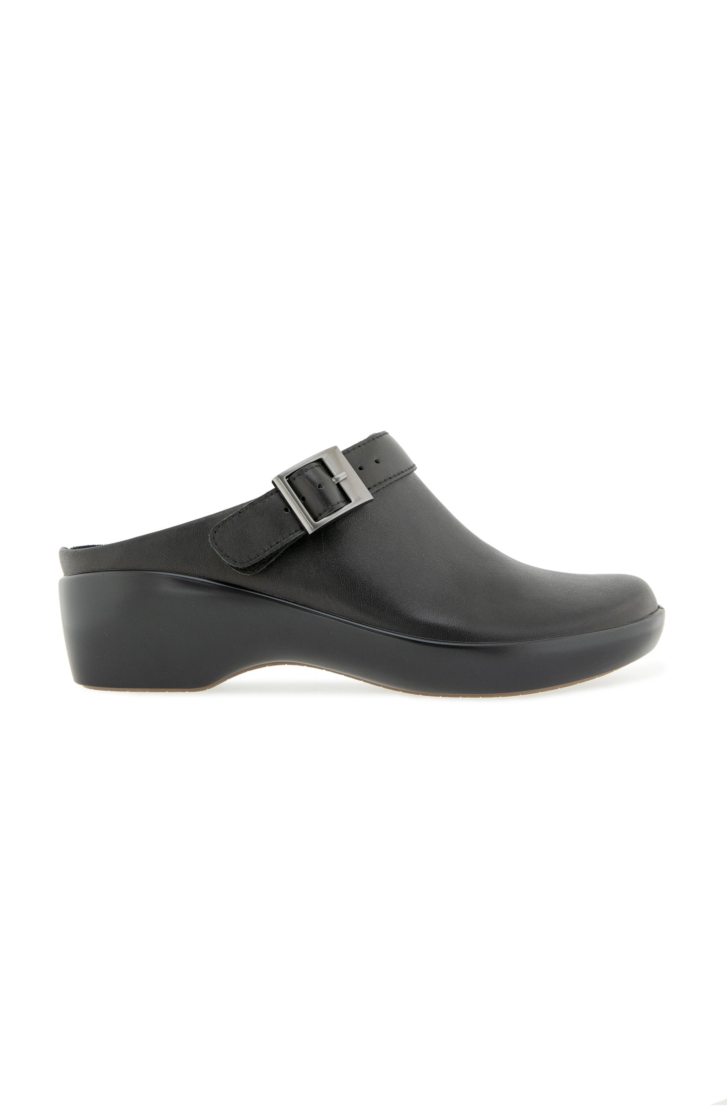 Clarice Clog - Black Leather