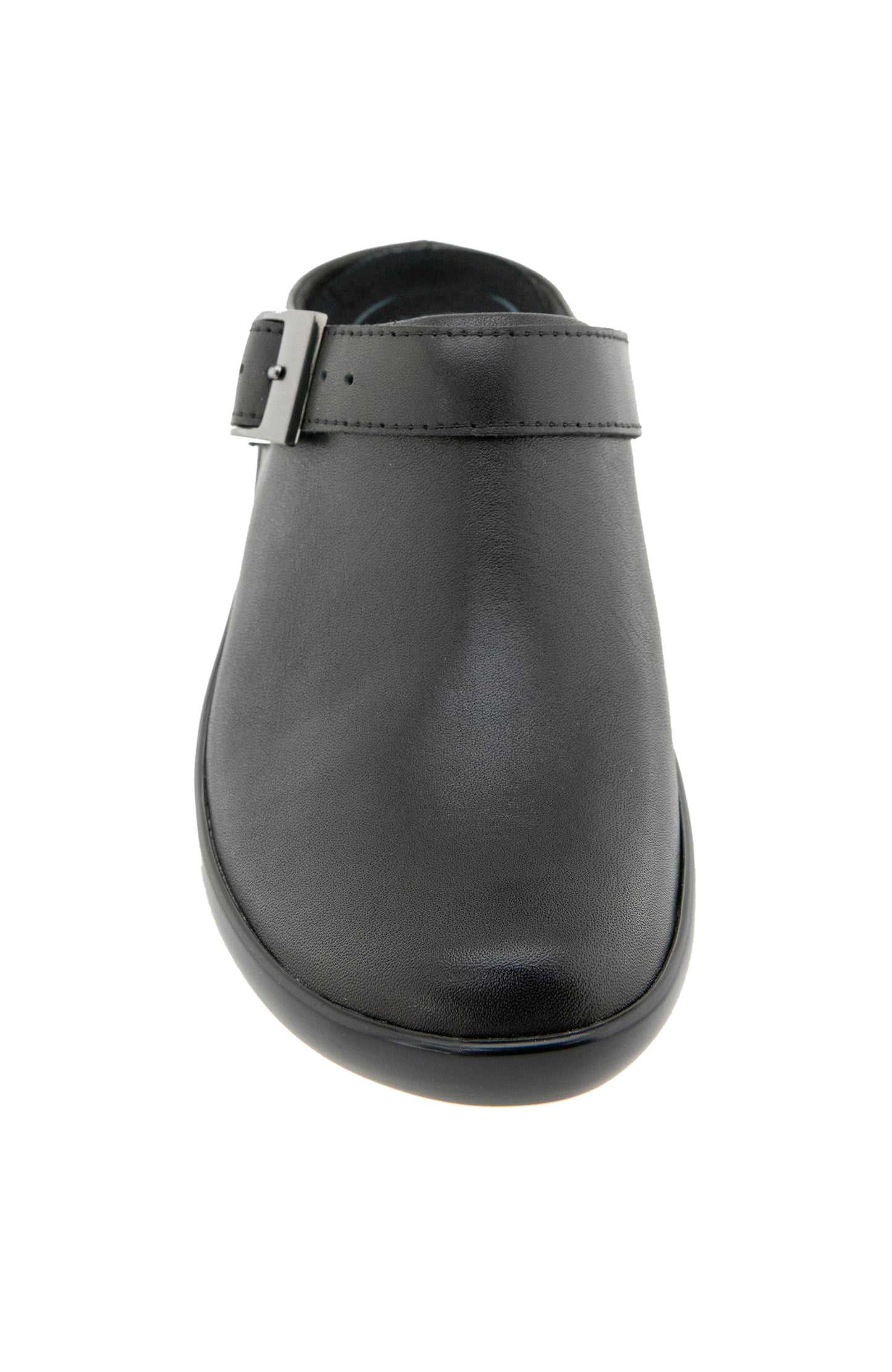 Clarice Clog - Black Leather