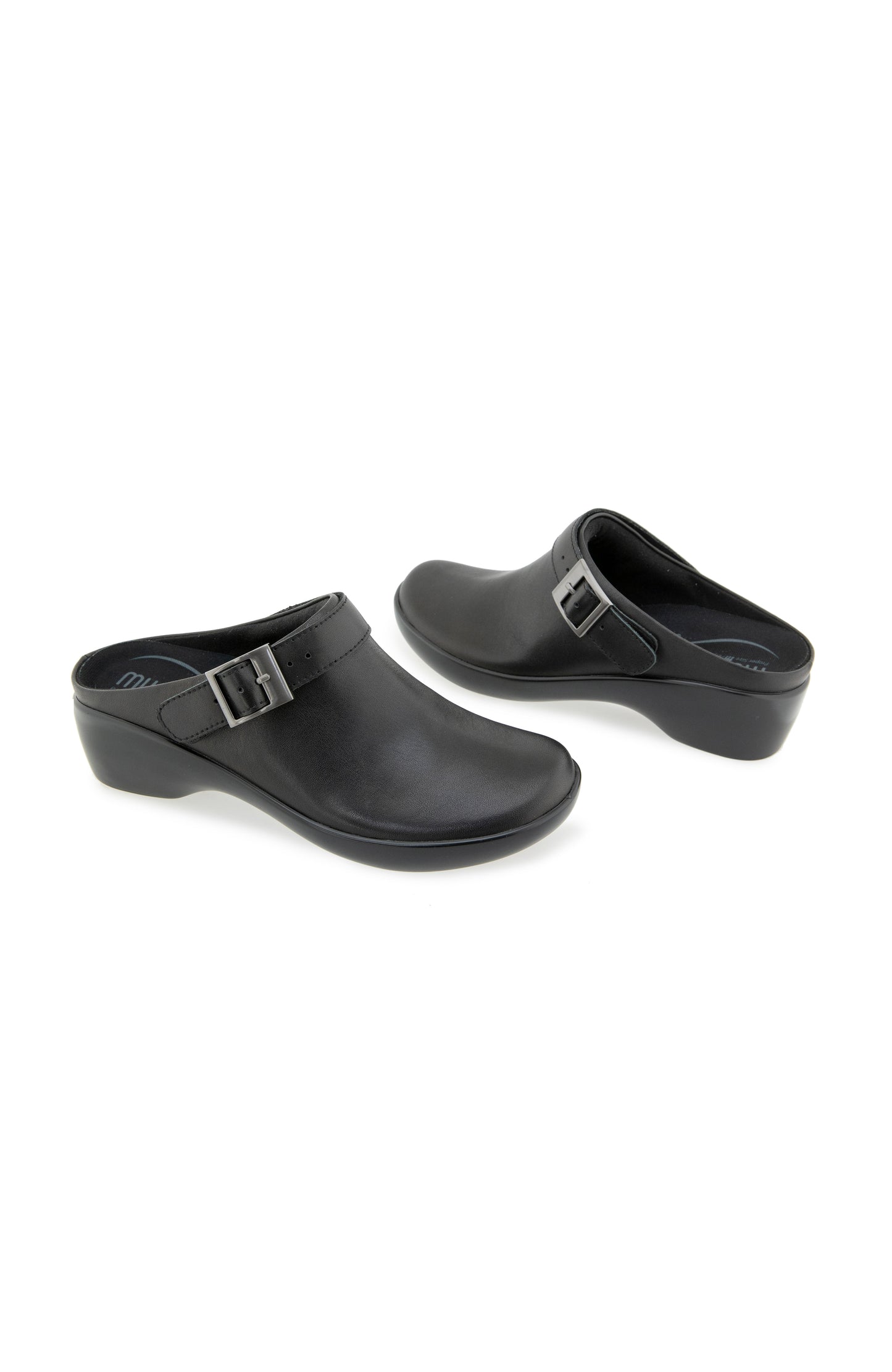 Clarice Clog - Black Leather