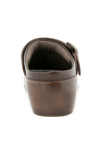 Clarice Clog - Chocolate Leather