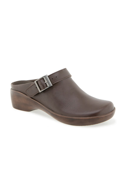 Clarice Clog - Chocolate Leather