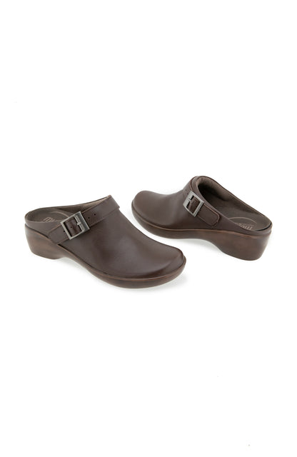 Clarice Clog - Chocolate Leather