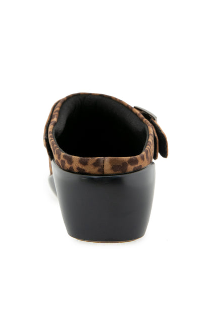 Clarice Clog - Leopard Suede