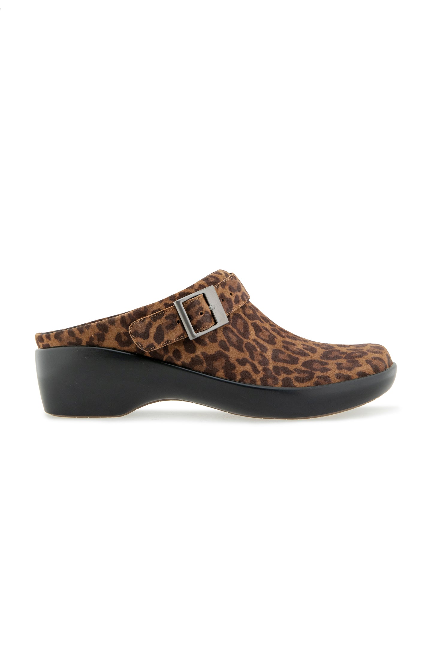 Clarice Clog - Leopard Suede