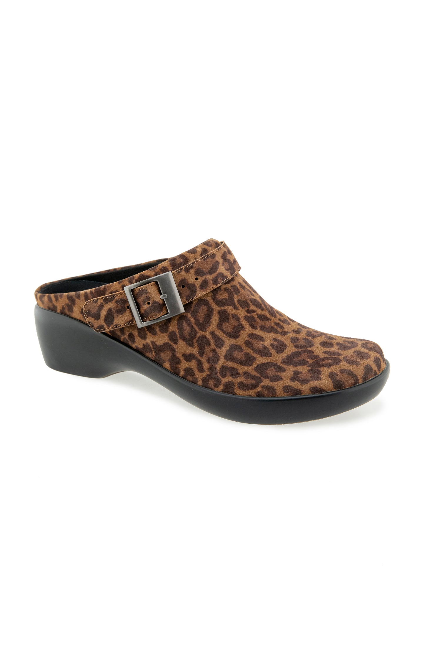 Clarice Clog - Leopard Suede