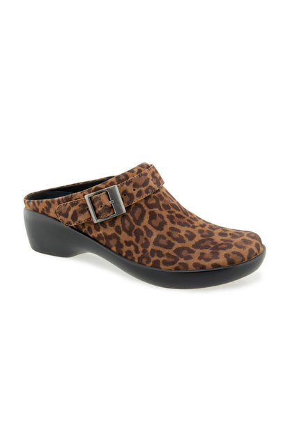 Clarice Clog - Leopard Suede