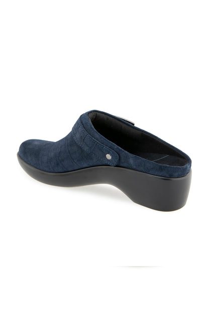 Clarice Clog - Navy Suede