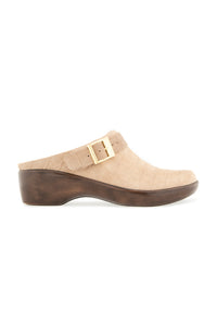 Clarice Clog - Tan Suede