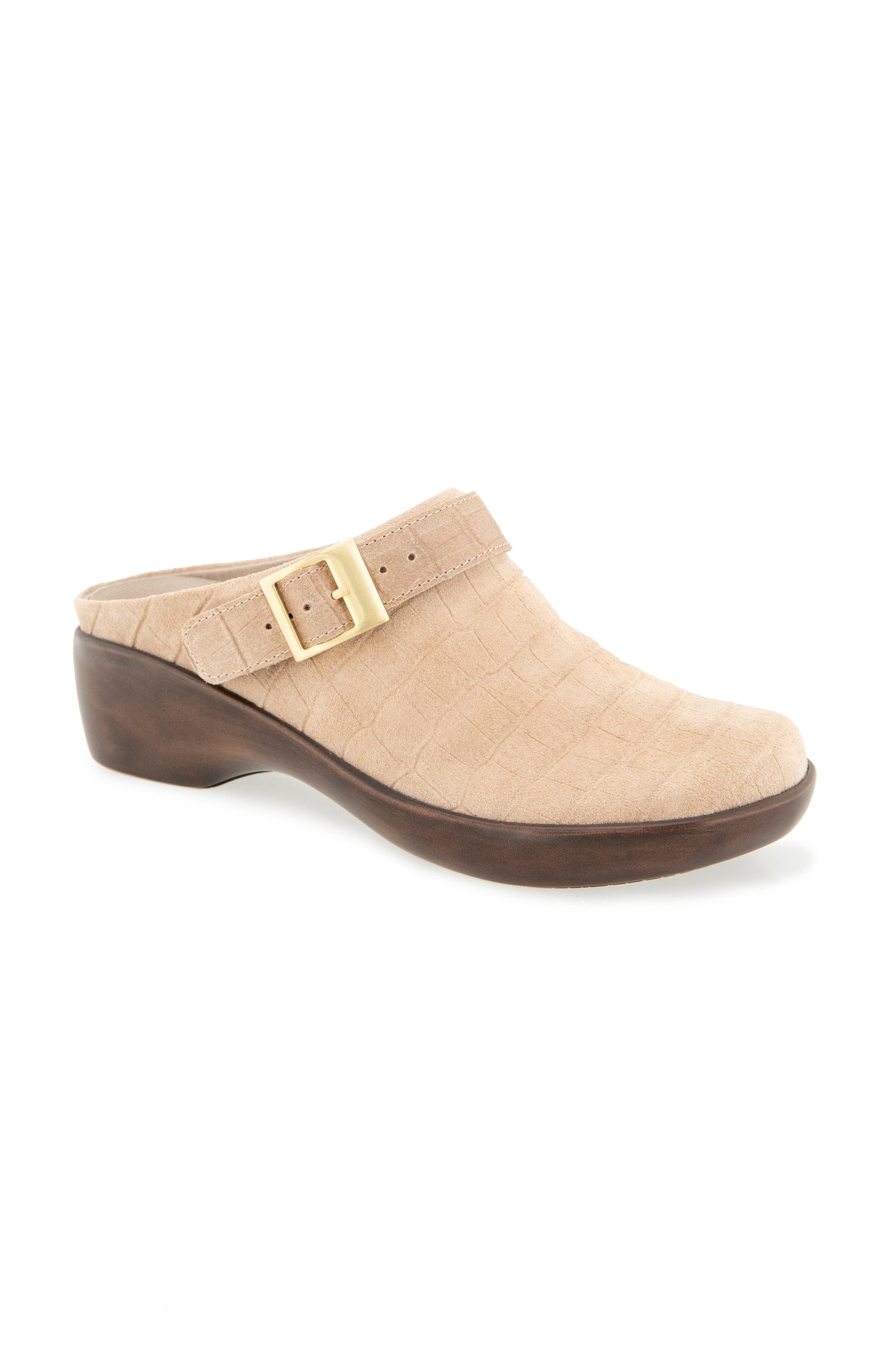 Clarice Clog - Tan Suede