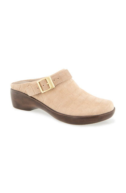 Clarice Clog - Tan Suede