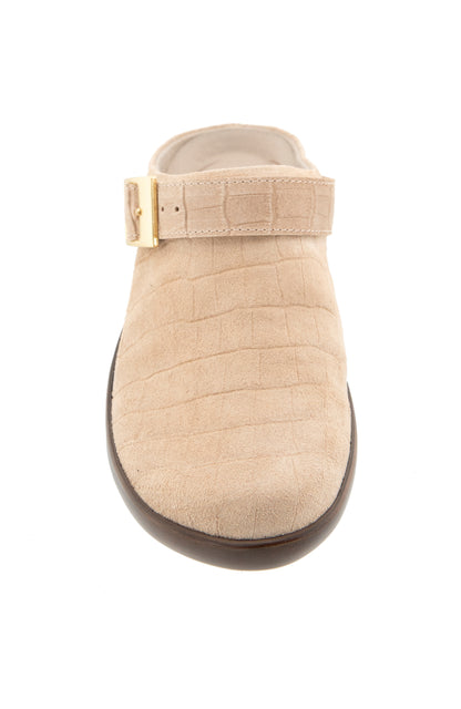 Clarice Clog - Tan Suede
