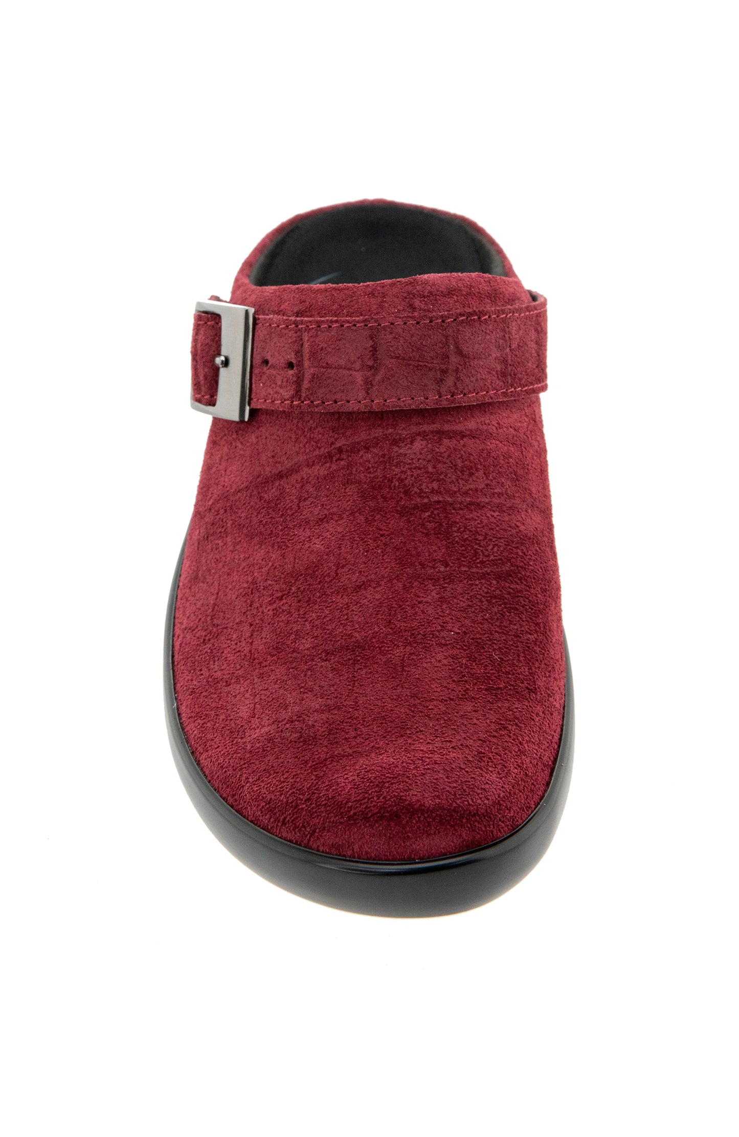 Clarice Clog - Wine Suede