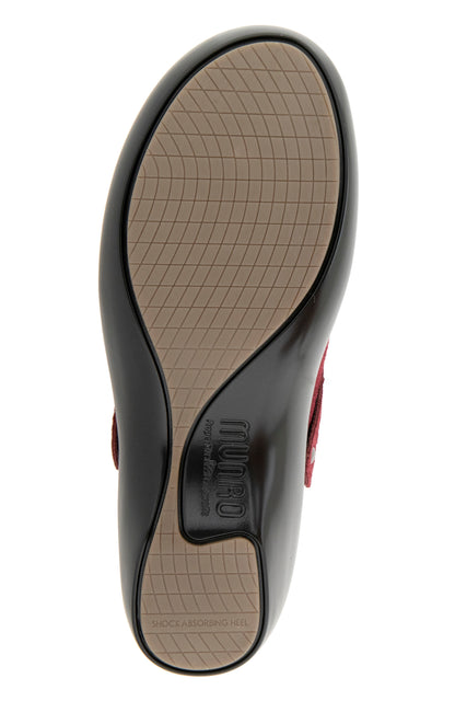 Clarice Clog - Wine Suede