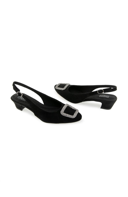Diva Pump - Black Suede