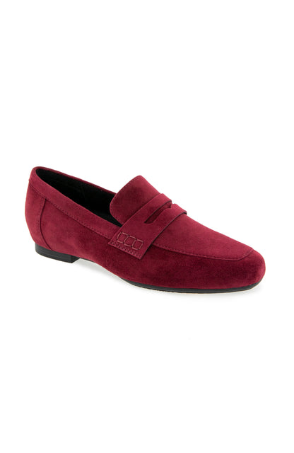 Emily Slip On - Wine Suede