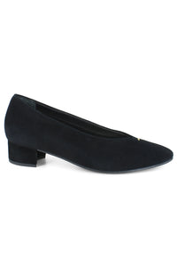 Hannah Pump - Black Suede