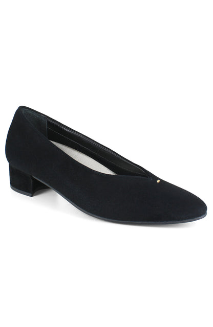 Hannah Pump - Black Suede