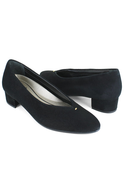 Hannah Pump - Black Suede